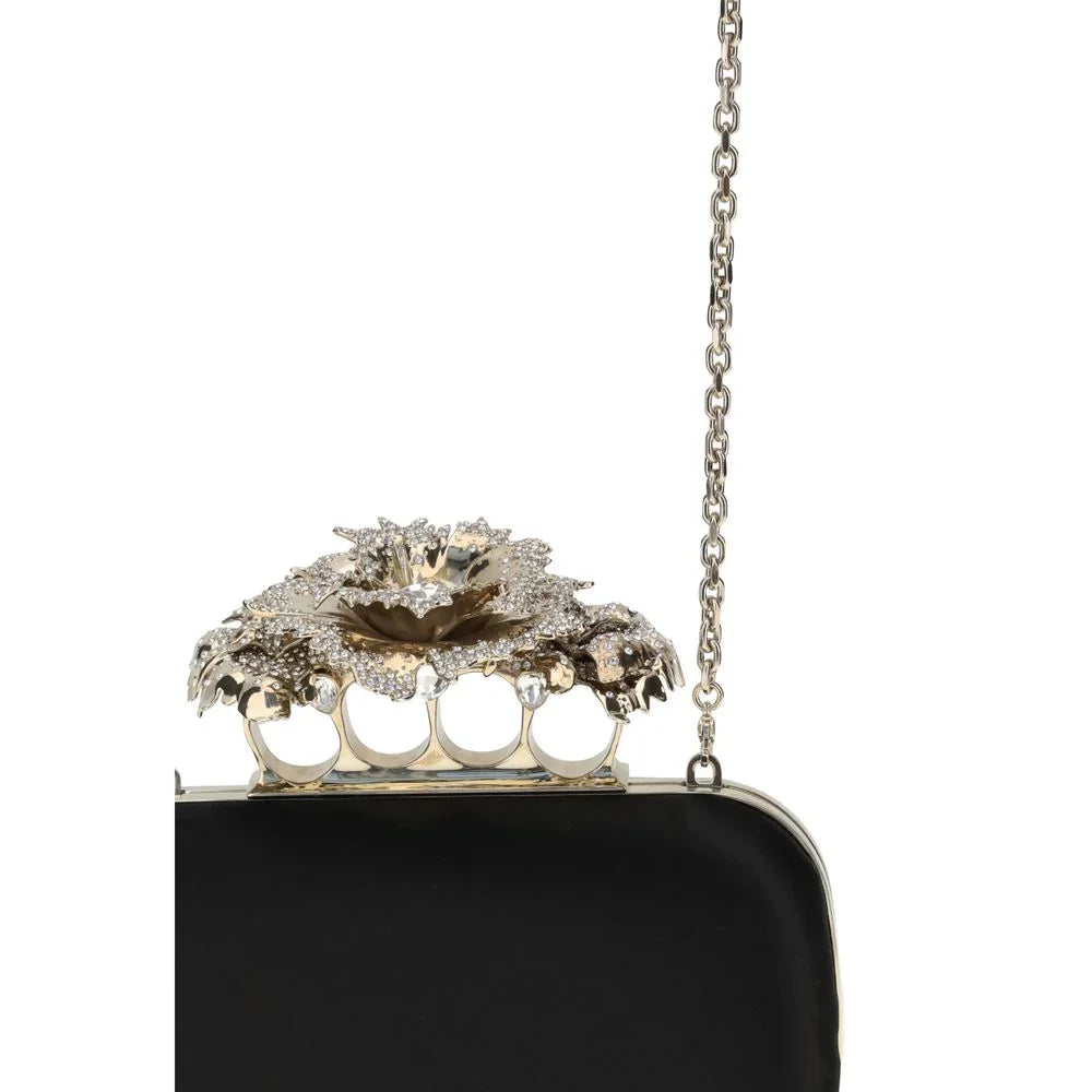 Alexander McQueen Carnation clutch in zijde - MARANOS