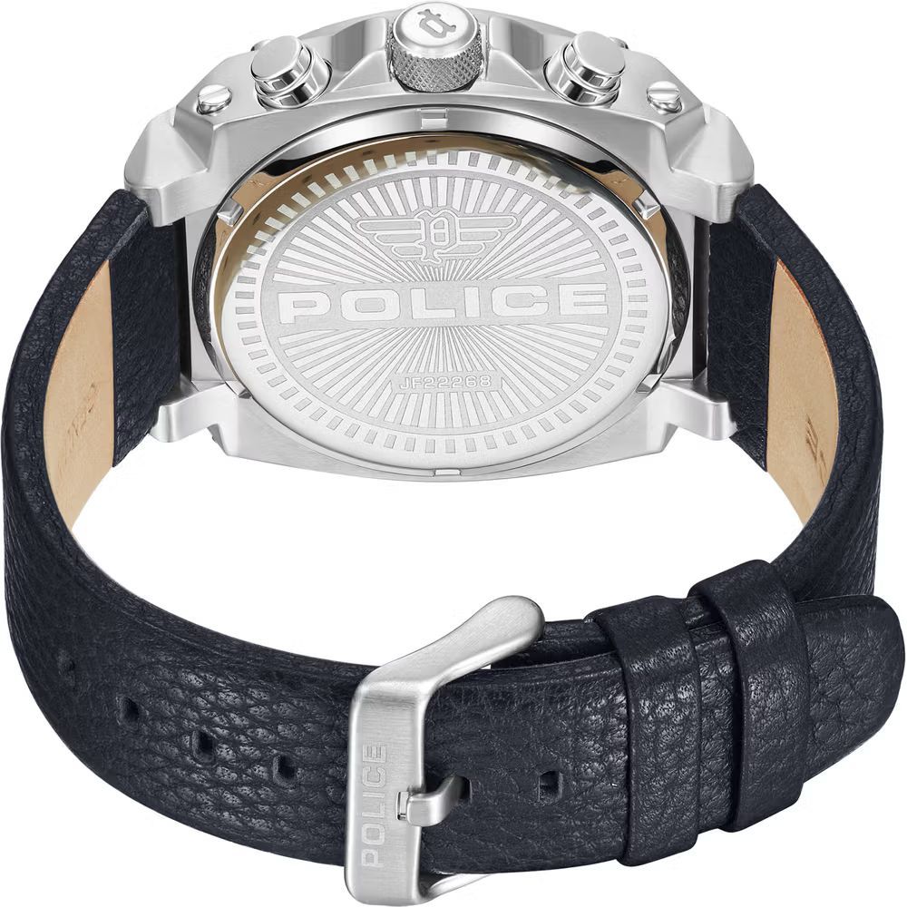 Police Blue Leather Watch Police