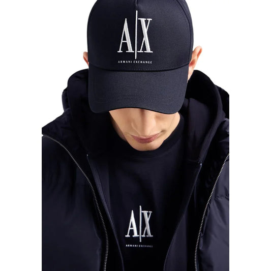 Armani Exchange blauwe heren pet - MARANOS