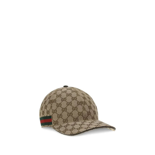 Gucci baseballpet met GG Supreme jacquard en webbing details. Luxe, verstelbaar en stijlvol afgewerkt voor een moderne sportieve look. - MARANOS