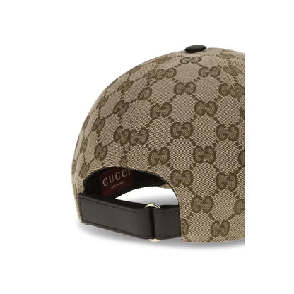 Gucci baseballpet met GG Supreme jacquard en webbing details. Luxe, verstelbaar en stijlvol afgewerkt voor een moderne sportieve look. - MARANOS
