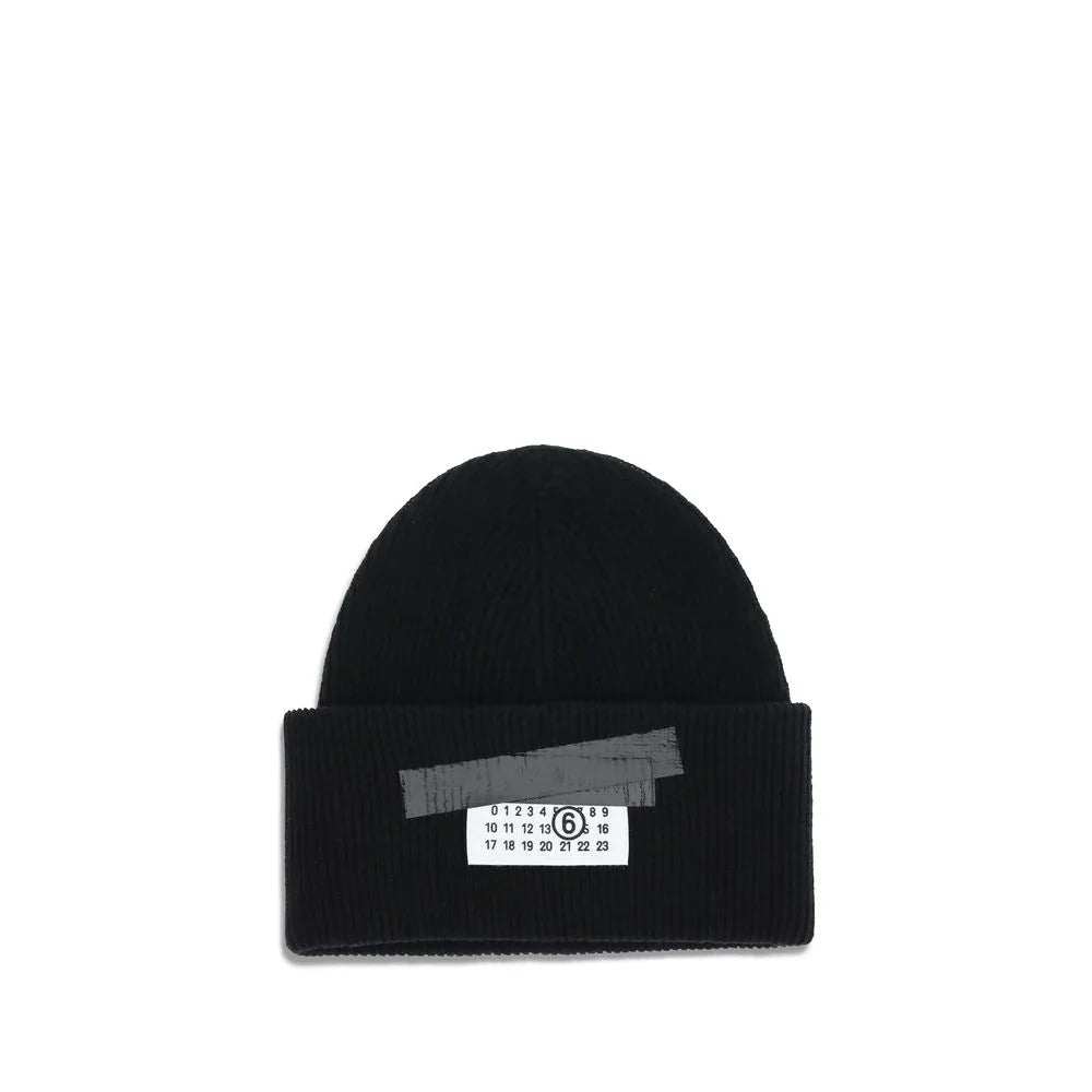 MM6 Maison Margiela muts in zwart wol-polyamidemix - MARANOS