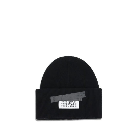 MM6 Maison Margiela muts in zwart wol-polyamidemix - MARANOS