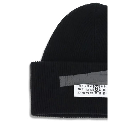 MM6 Maison Margiela muts in zwart wol-polyamidemix - MARANOS
