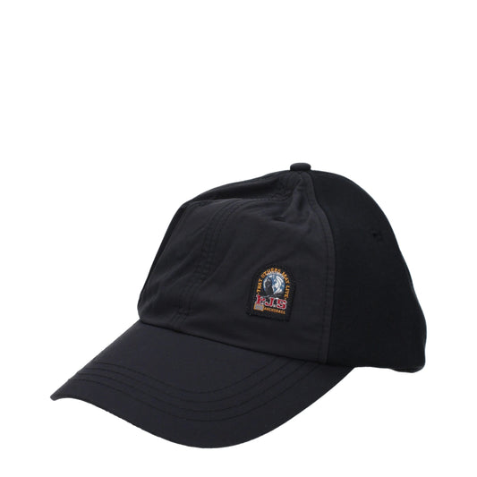 Parajumpers baseballpet in zwart katoen met front- en backlogo Parajumpers