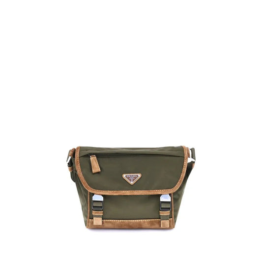 Prada Re-Nylon en leren medium schoudertas - MARANOS