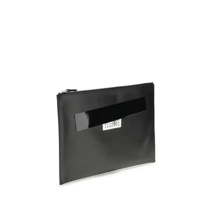 MM6 leren handtas met logo en textuur - MARANOS