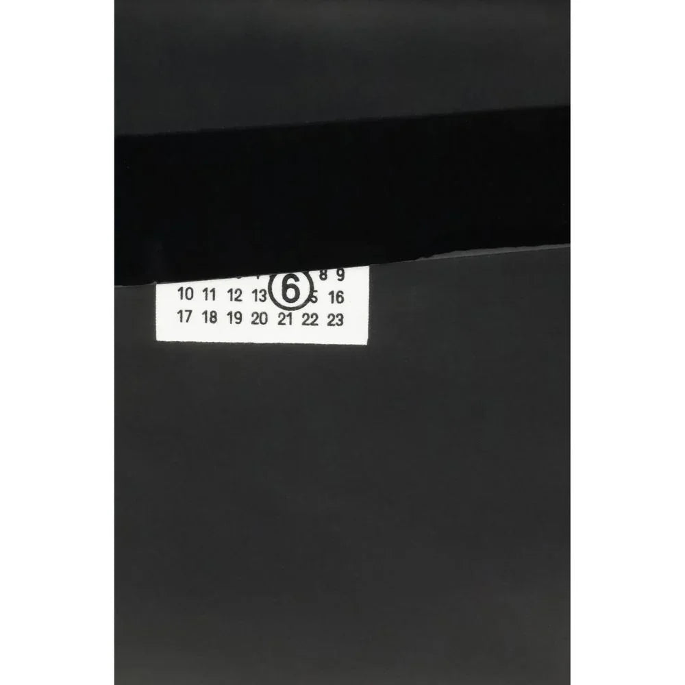 MM6 leren handtas met logo en textuur - MARANOS