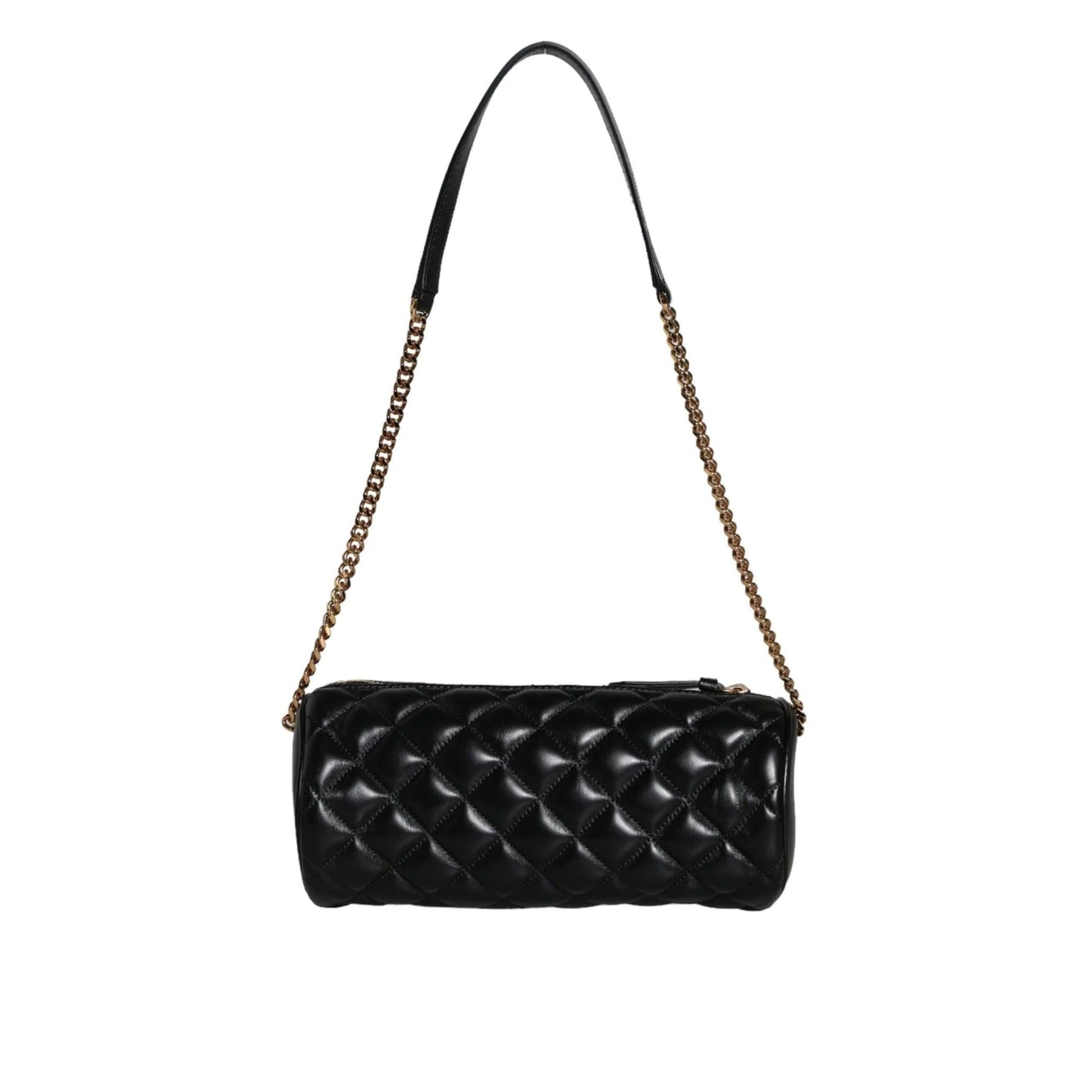 Versace zwarte mini crossbody tas in gewatteerd lamsleer - MARANOS