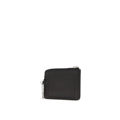 Alexander McQueen sleuteltasje Sling Pip in zwart kalfsleer - MARANOS