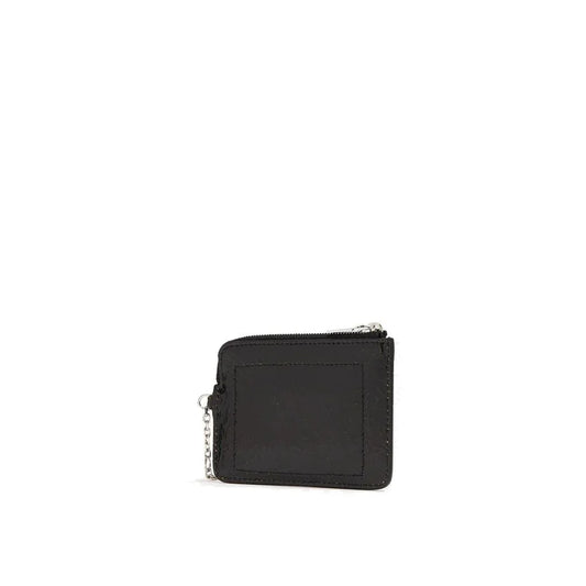 Alexander McQueen sleuteltasje Sling Pip in zwart kalfsleer - MARANOS