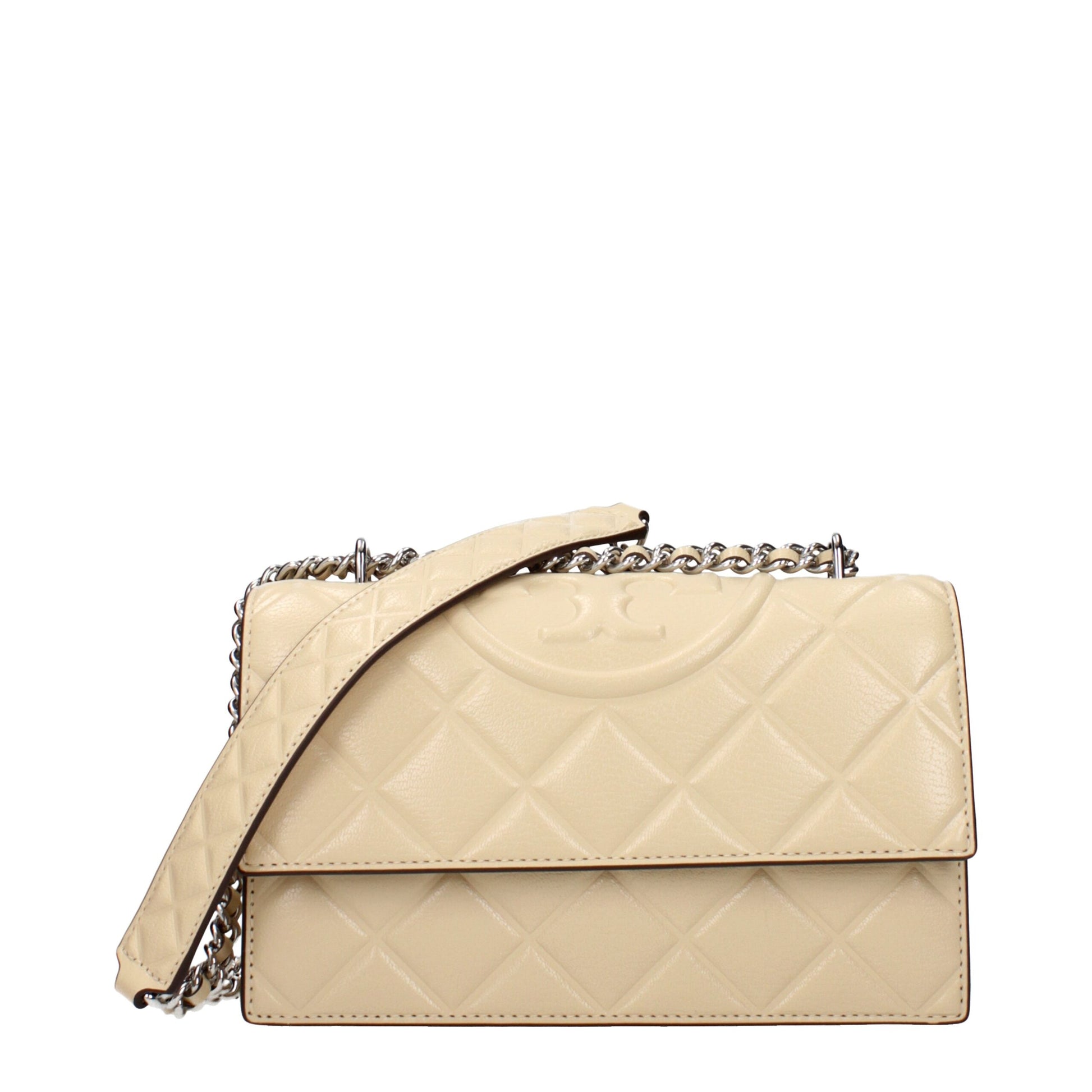 Tory Burch beige leren crossbodytas Tory Burch