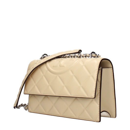 Tory Burch beige leren crossbodytas Tory Burch