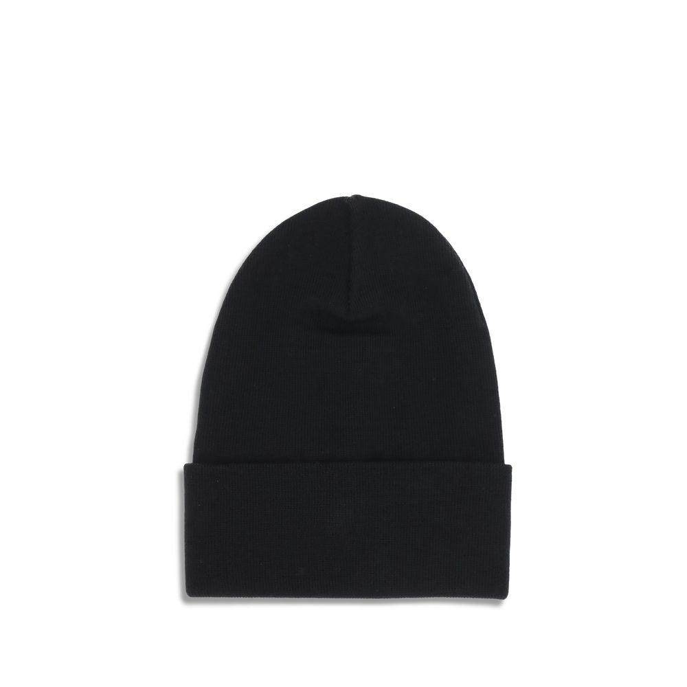 Moncler Grenoble Black Fleece Wool Beanie Moncler Grenoble
