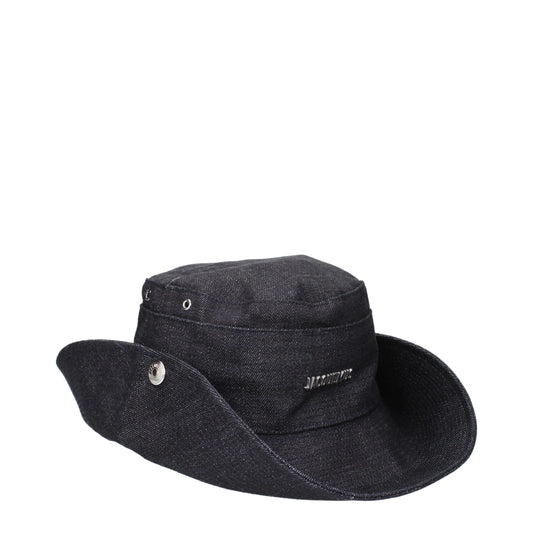 Jacquemus Blue Cotton Sunhats - MARANOS