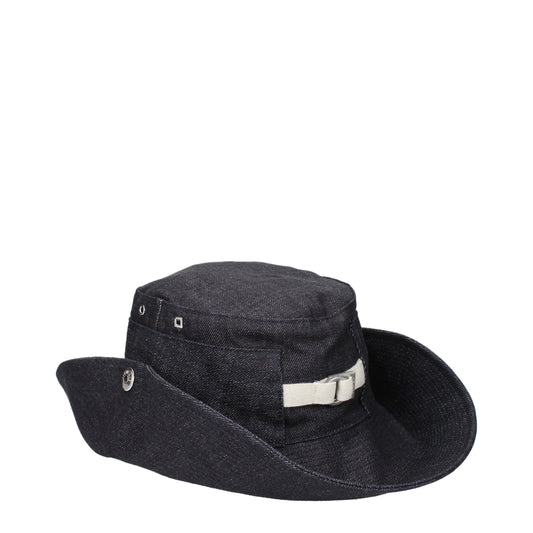 Jacquemus Blue Cotton Sunhats - MARANOS