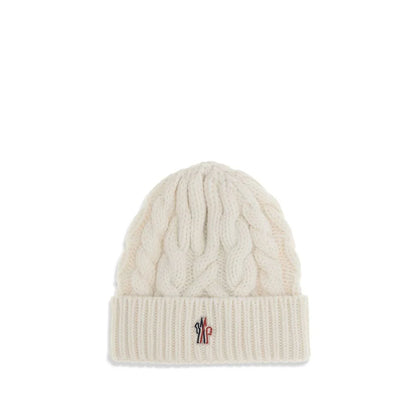 Moncler Grenoble muts in zwart fleecewol met logo - MARANOS