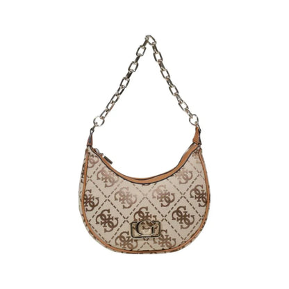 Guess schoudertas Circe Hobo in beige polyester - MARANOS