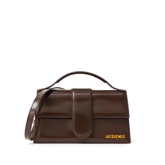 Jacquemus Le Bambino schoudertas in bruin leer - MARANOS