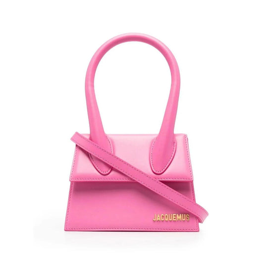 Jacquemus Le Chiquito Moyen tas in roze leer - MARANOS