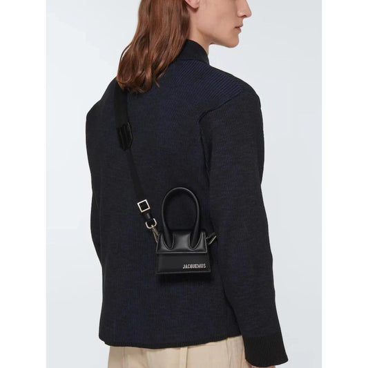 Jacquemus Le Chiquito Homme crossbody tas in zwart leer - MARANOS
