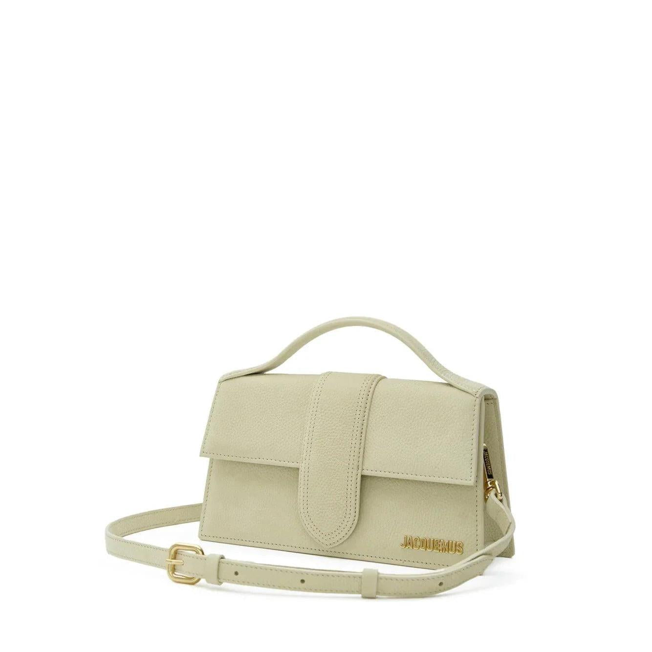Jacquemus Le Grand Bambino tas in beige leer - MARANOS
