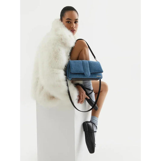 Jacquemus Le Bambimou handtas in denim - MARANOS