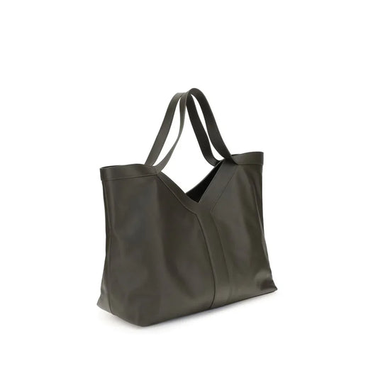 Saint Laurent oversized leren totebag Y - MARANOS