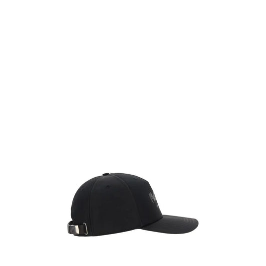 Alexander McQueen snapback pet in zwart polyester met logo - MARANOS