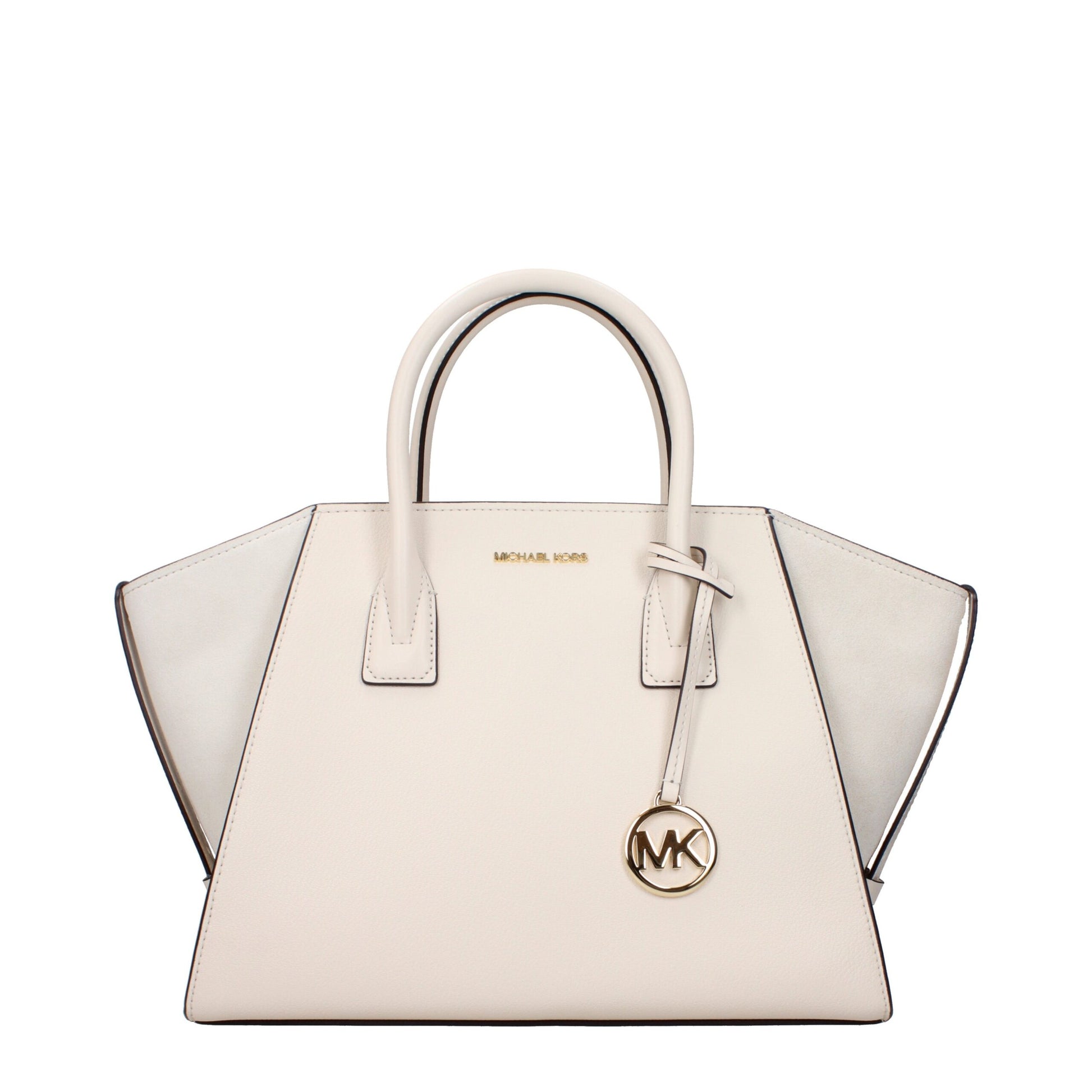 Michael Kors Beige Leren Handtas Michael Kors