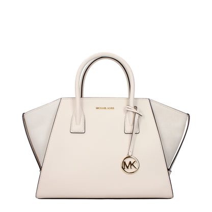 Michael Kors Beige Leren Handtas Michael Kors