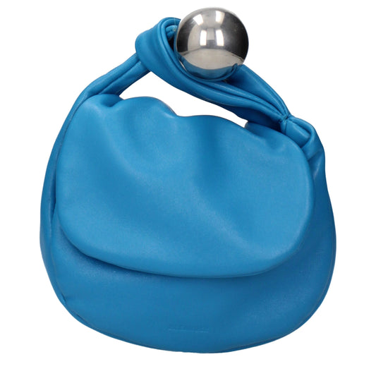 Jil Sander handtas in blauw leer Jil Sander
