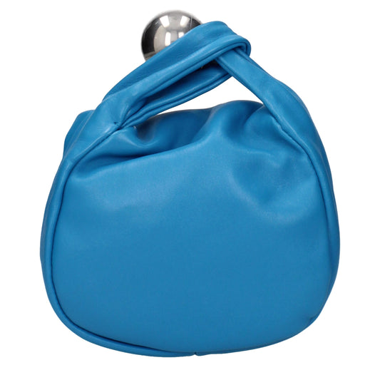 Jil Sander handtas in blauw leer Jil Sander