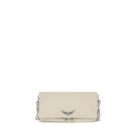 Zadig & Voltaire Rock leather schoudertas in gegranuleerd leer - MARANOS