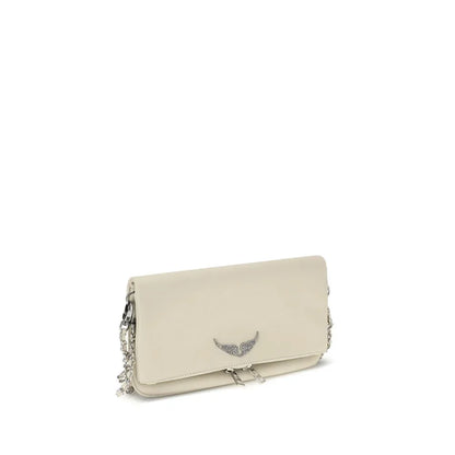 Zadig & Voltaire Rock leather schoudertas in gegranuleerd leer - MARANOS