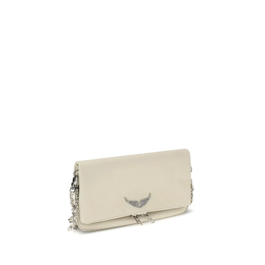 Zadig & Voltaire Rock leather schoudertas in gegranuleerd leer - MARANOS
