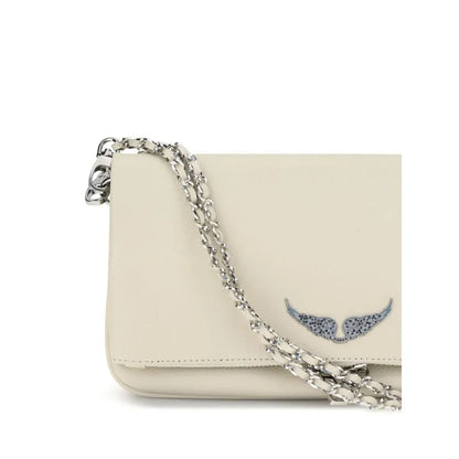 Zadig & Voltaire Rock leather schoudertas in gegranuleerd leer - MARANOS