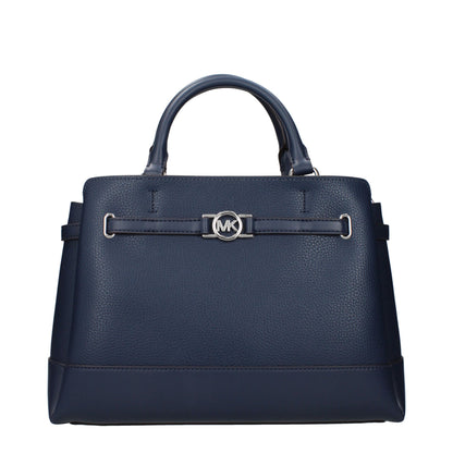 Michael Kors blauwe leren handtas Michael Kors