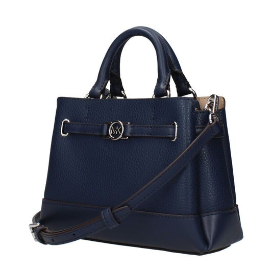 Michael Kors blauwe leren handtas Michael Kors