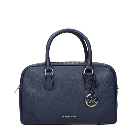 Michael Kors blauwe leren handtas Michael Kors