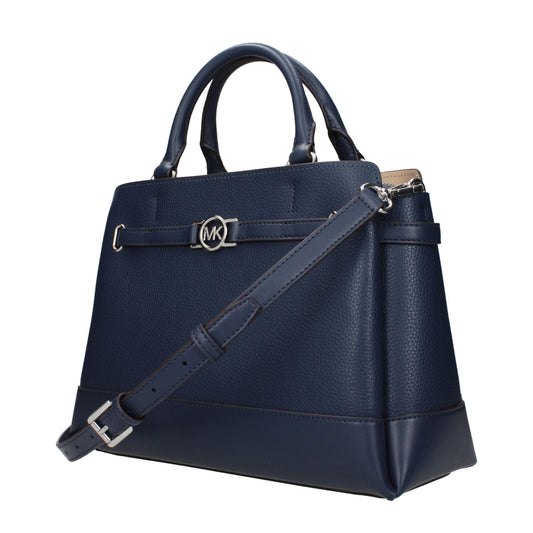 Michael Kors blauwe leren handtas Michael Kors