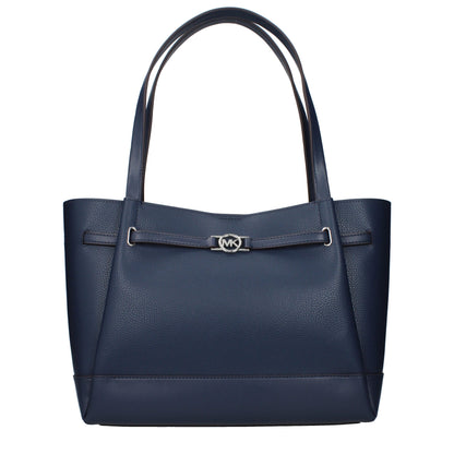 Michael Kors blauwe leren schoudertas Michael Kors