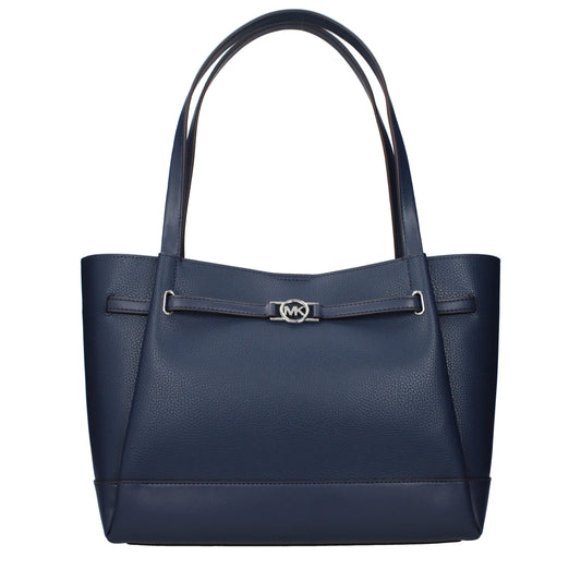 Michael Kors blauwe leren schoudertas Michael Kors
