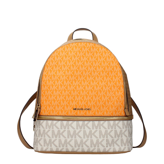 Michael Kors beige stoffen rugzak Michael Kors