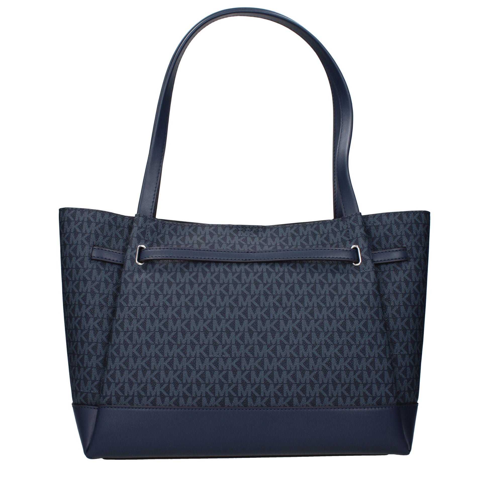 Michael Kors blauwe stoffen schoudertas Michael Kors