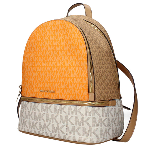 Michael Kors beige stoffen rugzak Michael Kors