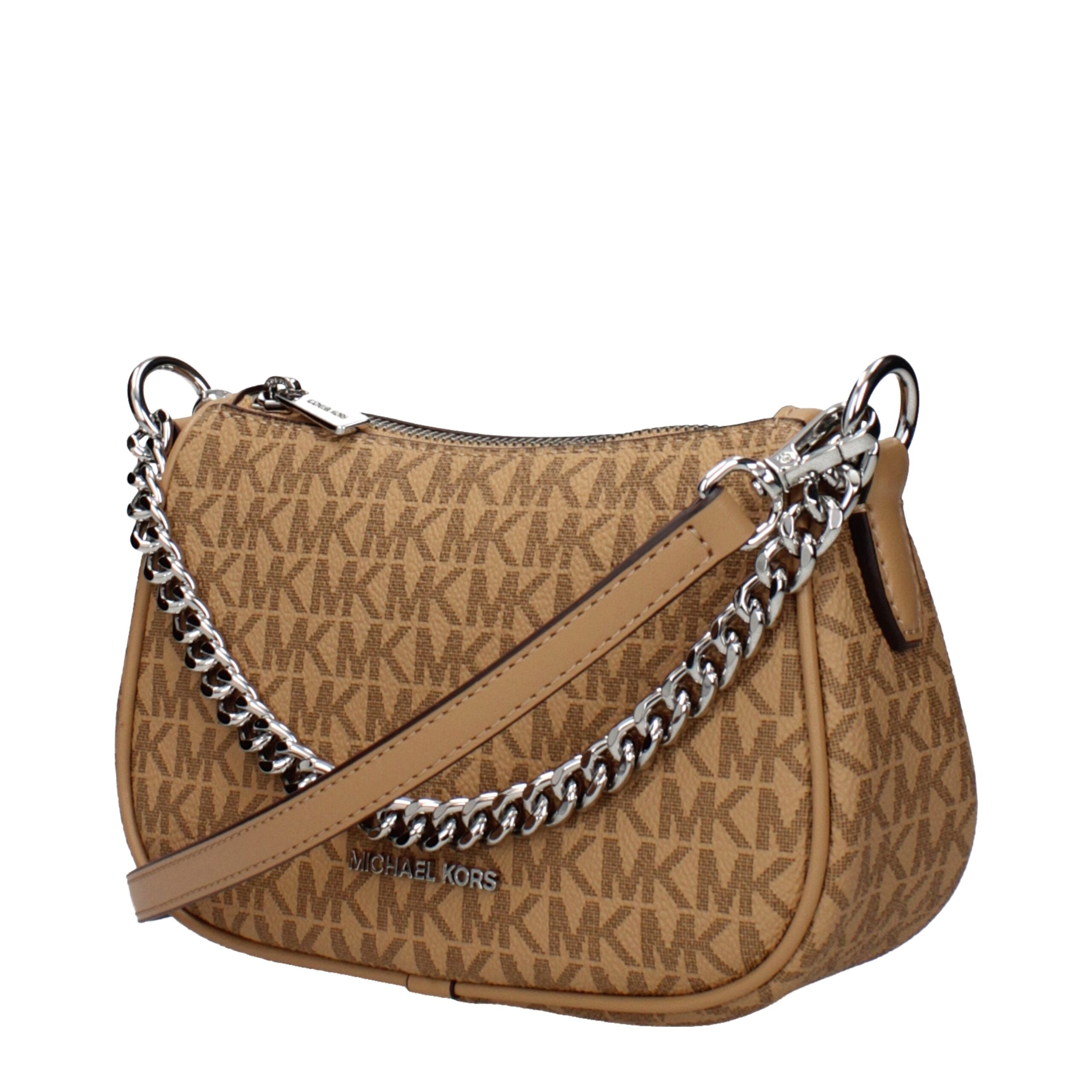 Michael Kors bruine stoffen handtas