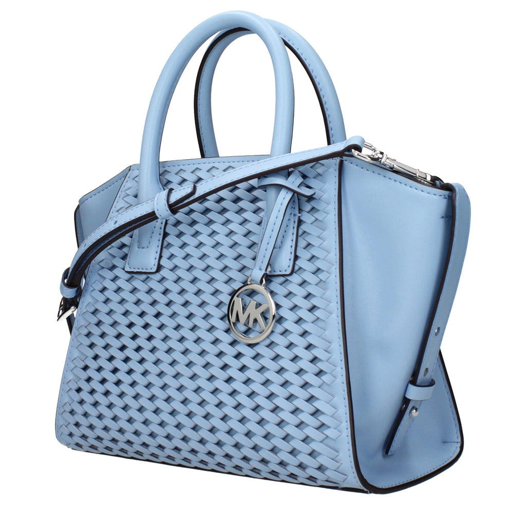 Michael Kors Light Blue Leather Handbags - MARANOS