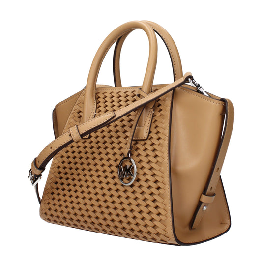 Michael Kors bruine leren handtas Michael Kors