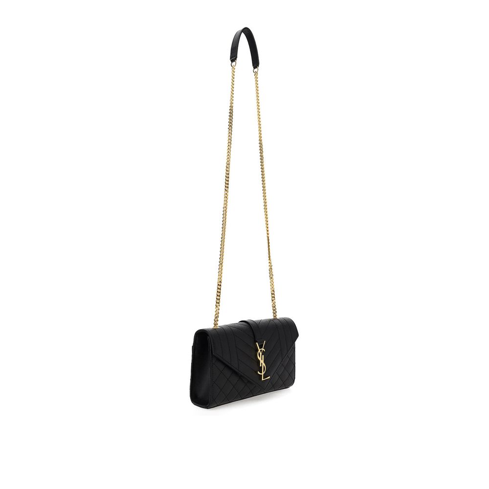 Saint Laurent zwarte leren schoudertas - MARANOS